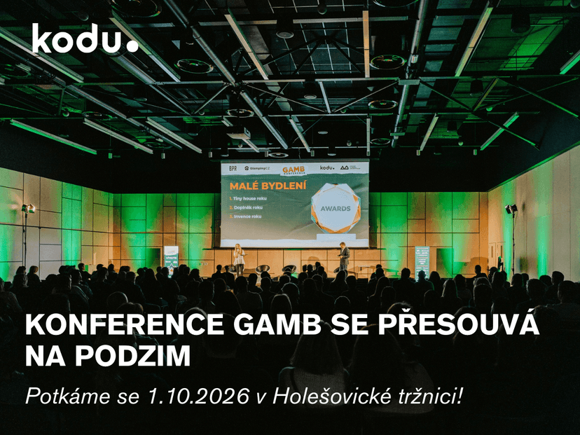 Konference GAMB 2026 se přesouvá na podzim. Chceme vám nabídnout ještě silnější program a víc praxe