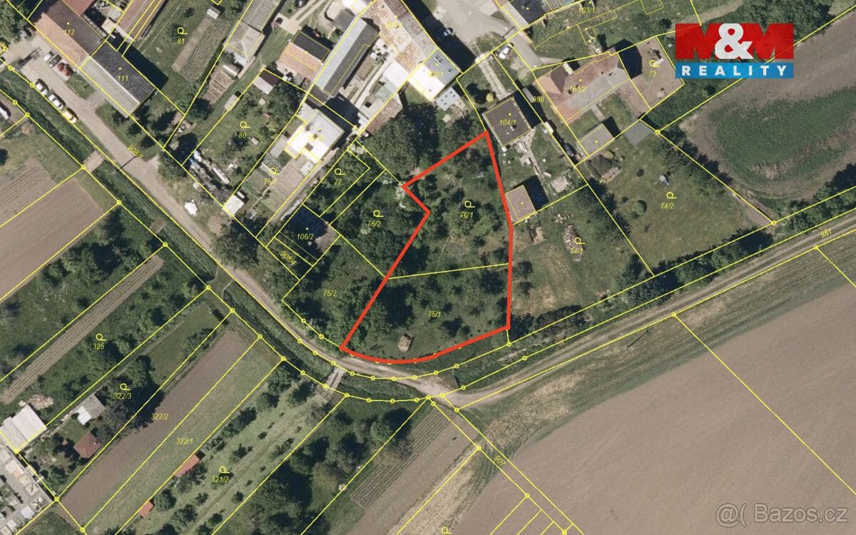Pozemek Prodej pozemku k bydlení, 1542 m², Polkovice - Přerov | Bazoš.cz