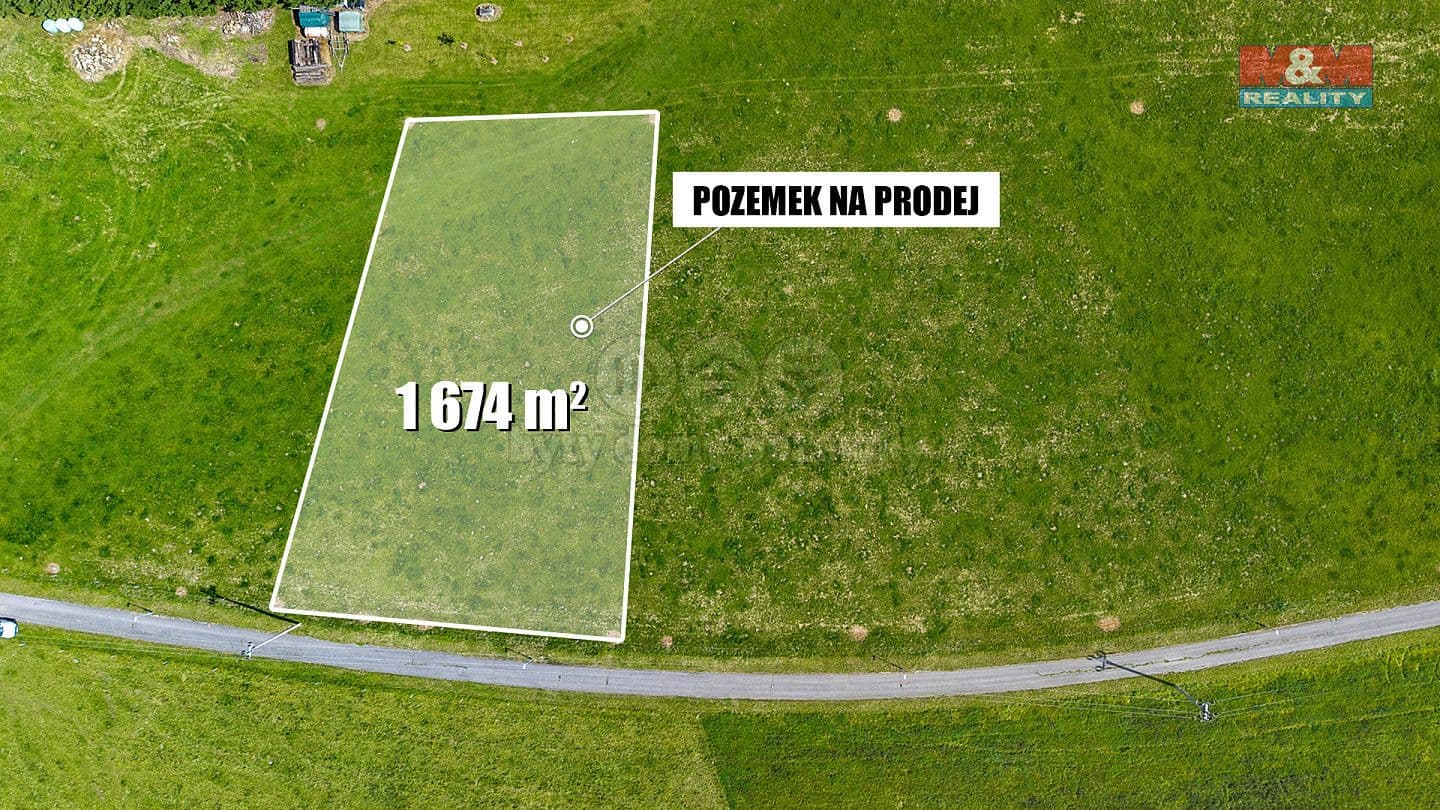 Pozemek Prodej stavebního pozemku 1 674 m²