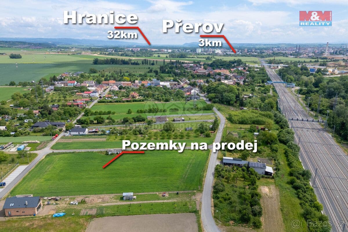Pozemek Prodej pozemku k bydlení, 1282m², Přerov - Dluhonice - Přerov | Bazoš.cz