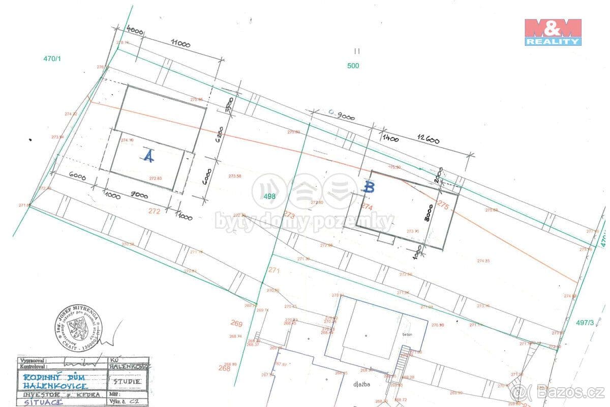 Pozemek Prodej pozemku k bydlení, 753 m², Halenkovice - Zlín | Bazoš.cz