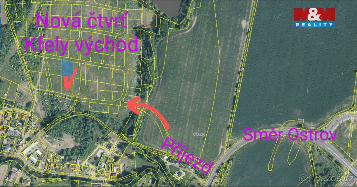 Pozemek Prodej pozemku k bydlení v Ostrově,1352 m2, Kfely - Karlovy Vary | Bazoš.cz