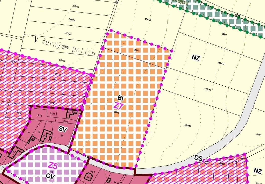 Pozemek Prodej stavebního pozemku 910 m² Malešov - Kutná Hora | Bazoš.cz