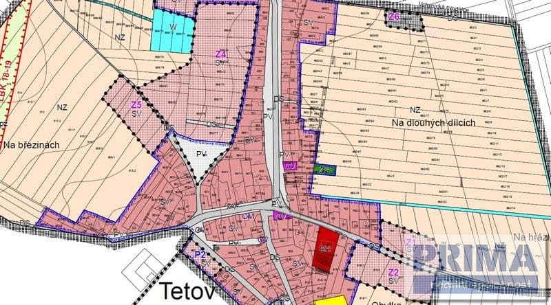 Pozemek Stavební pozemek pro rodinný dům 1025m2 Tetov - Pardubice | Bazoš.cz 2