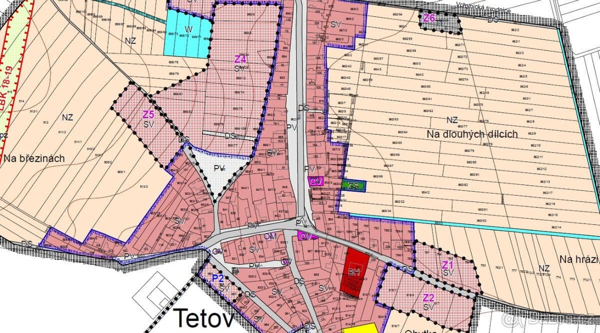 Pozemek Stavební pozemek pro rodinný dům 1025m2 Tetov - Pardubice | Bazoš.cz 2