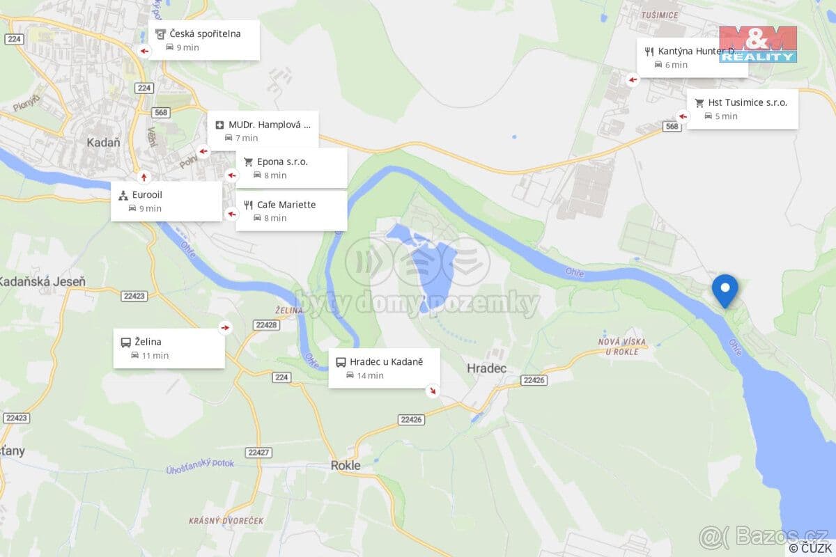 Pozemek Prodej stavebního pozemku k rekreaci, 498 m², Tušimice - Chomutov | Bazoš.cz