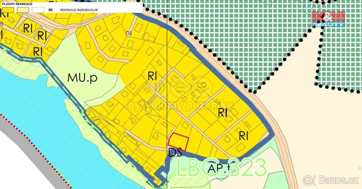 Pozemek Prodej stavebního pozemku k rekreaci, 498 m², Tušimice - Chomutov | Bazoš.cz