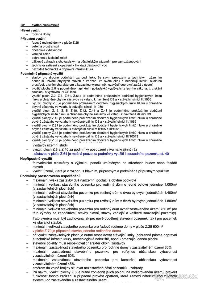 Pozemek Prodej stavebního pozemku 2 291 m² – Dunávice u Netvořic, ok - Benešov | Bazoš.cz