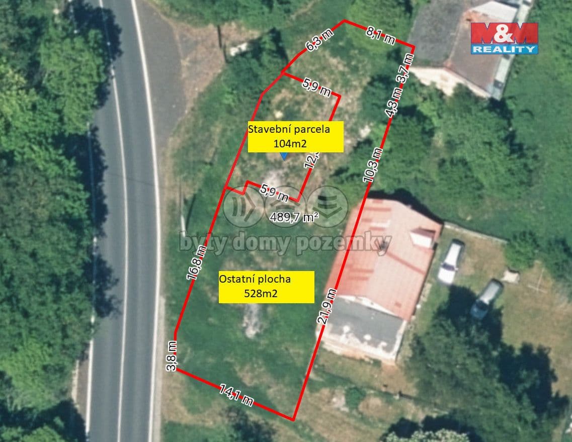 Pozemek Prodej pozemku k bydlení v Bochově, 632 m2, Teleč - Karlovy Vary | Bazoš.cz