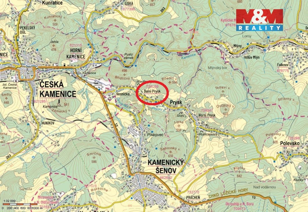 Pozemek Prodej pozemku k bydlení, 558 m², Dolní Prysk - Česká Lípa |  Bazoš.cz 