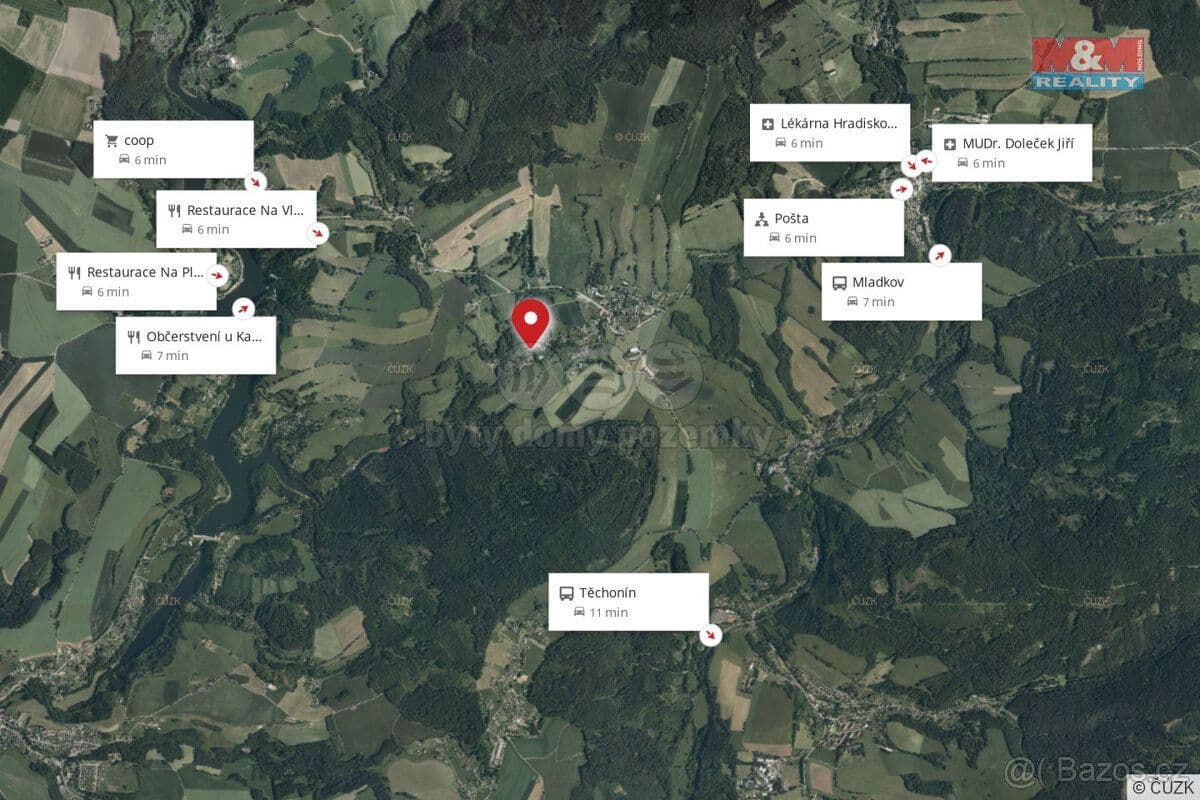 Pozemek Prodej pozemku k bydlení, 440 m², Pastviny - Ústí nad Orlicí | Bazoš.cz