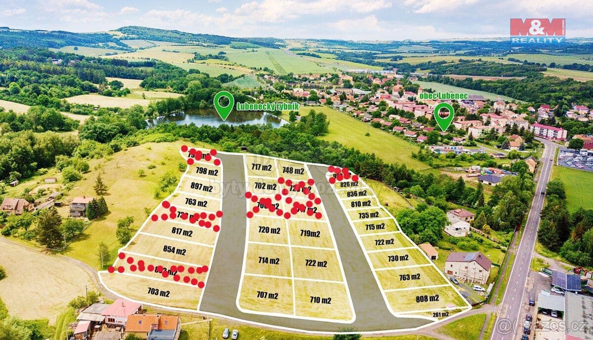 Pozemek Prodej pozemku k bydlení, 763 m², Lubenec - Louny | Bazoš.cz