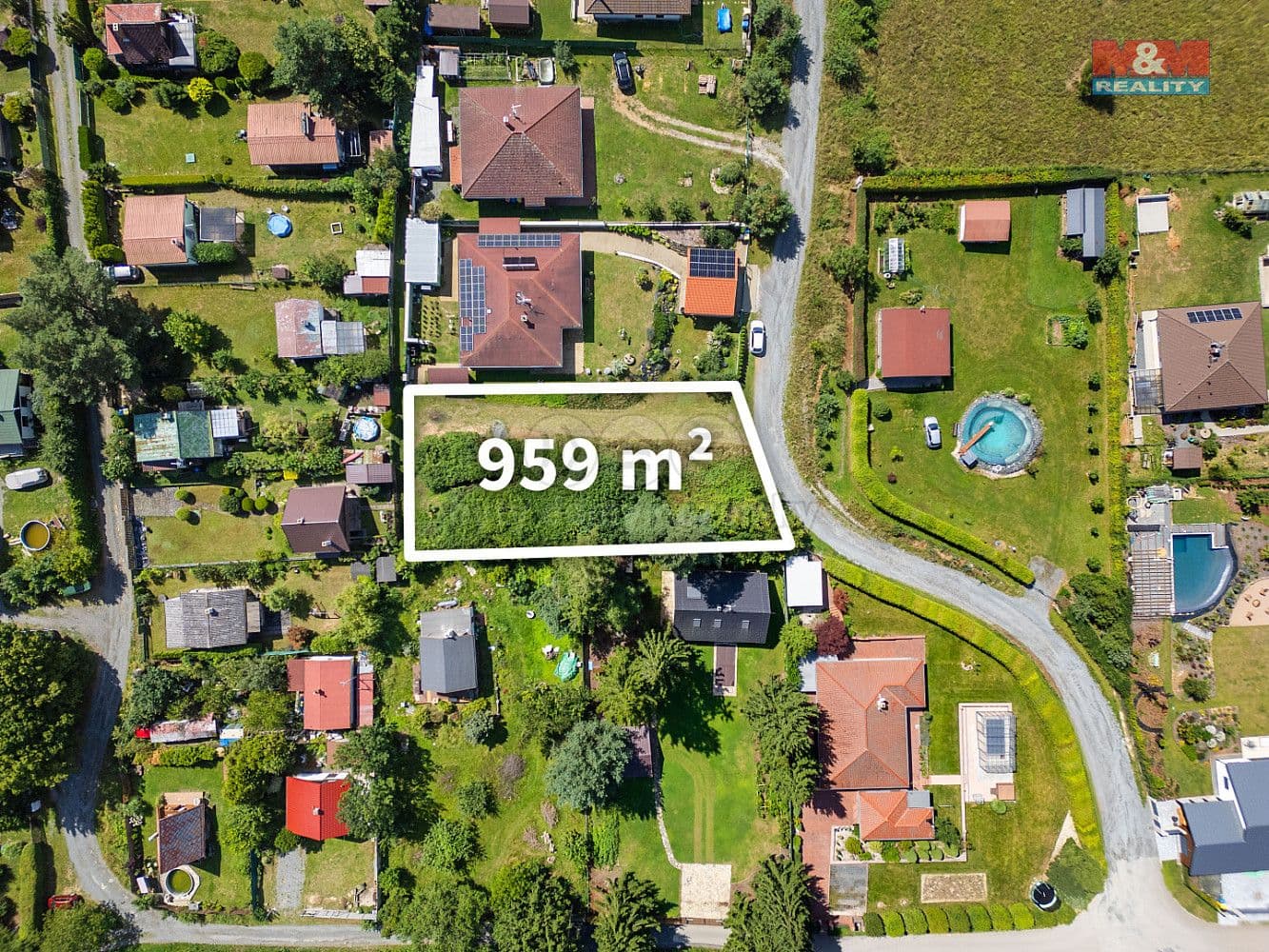 Pozemek Prodej stavebního pozemku 959 m²