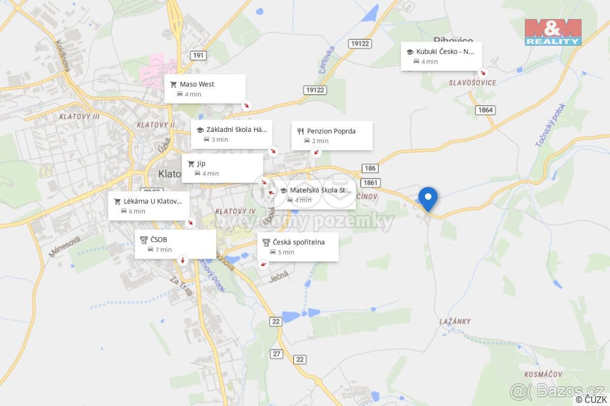 Pozemek Prodej zahrady, 730 m², Klatovy - Klatovy | Bazoš.cz