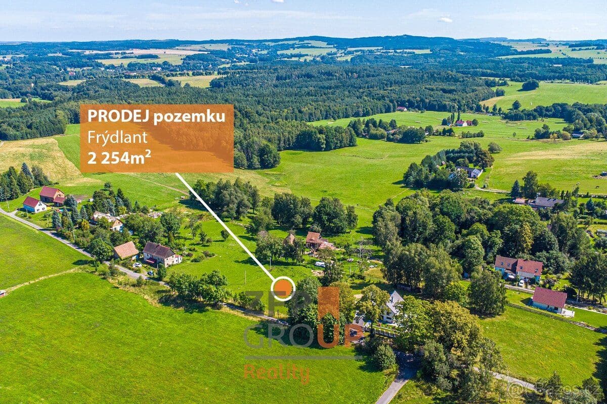 Pozemek Prodej stavebního pozemku o rozloze 2 254 m², Frýdlant - Liberec | Bazoš.cz