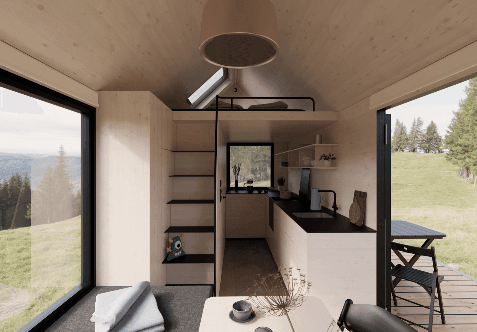 Hut 2+1 od Mobile Hut Hut 2+1 12