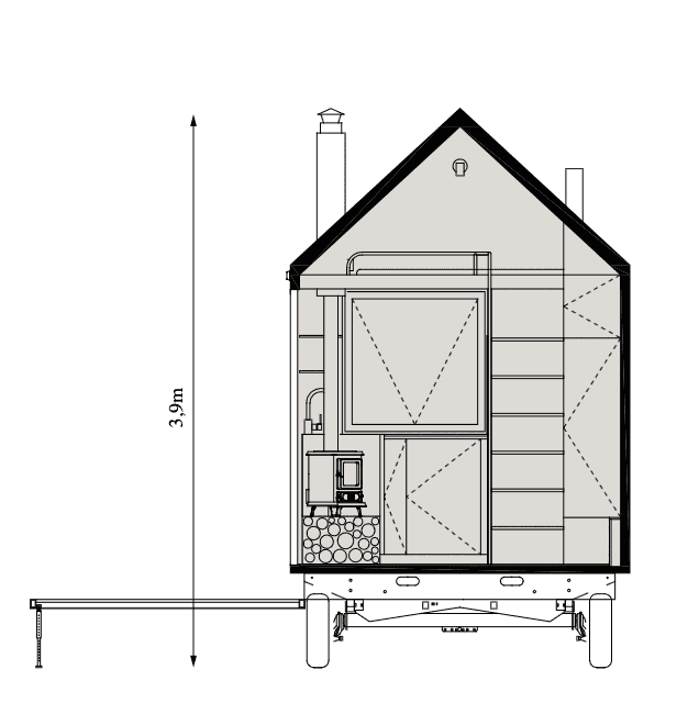 Hut 1+1 od Mobile Hut Hut 1+1 10