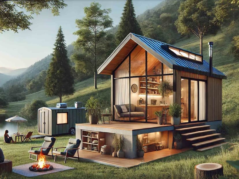 Tiny house na víkendy v přírodě