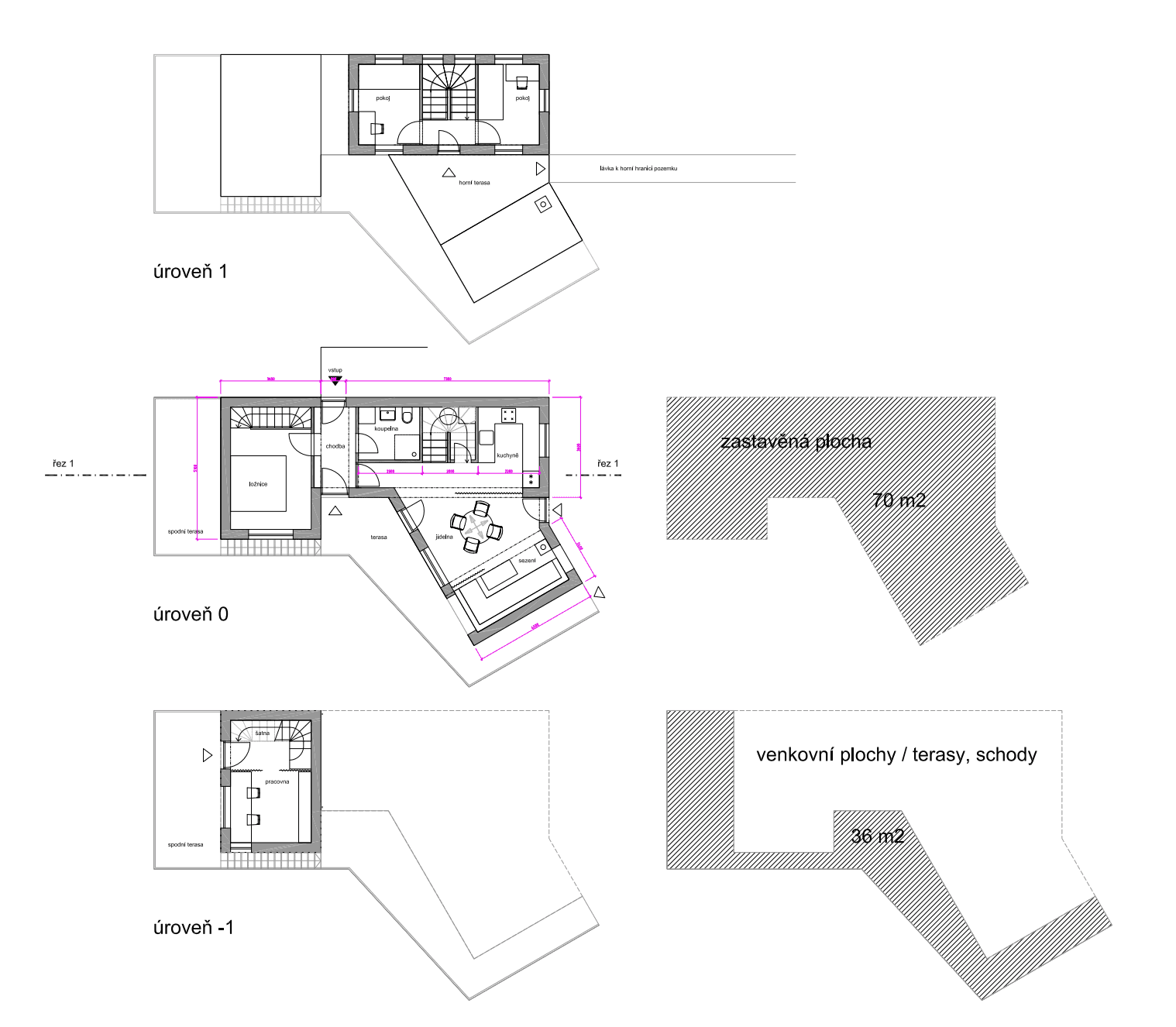 Pozemek 🏡 Prodej svažitého pozemku s chatou k rekonstrukci – Černošice, Slunečná Pozemek 🏡 Prodej svažitého pozemku s chatou k rekonstrukci – Černošice, Slunečná