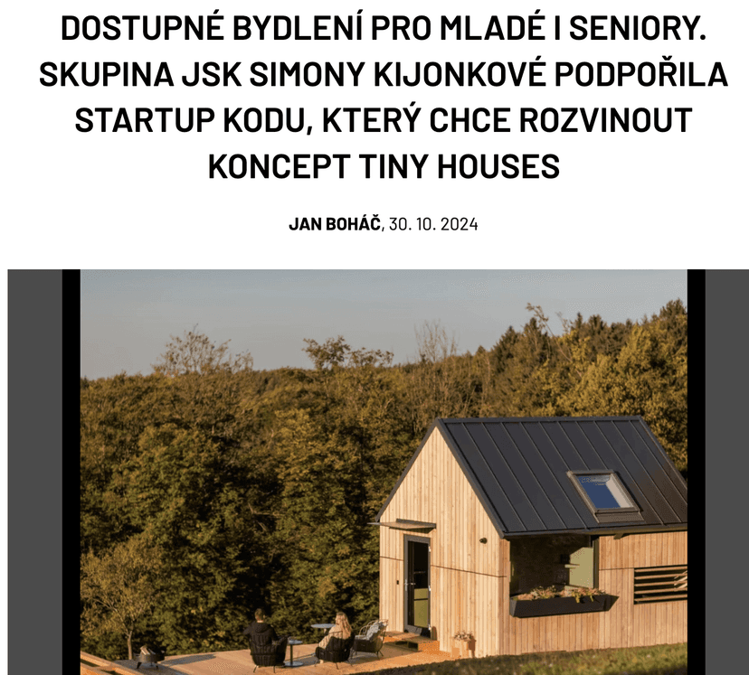 Dostupné bydlení pro mladé a seniory