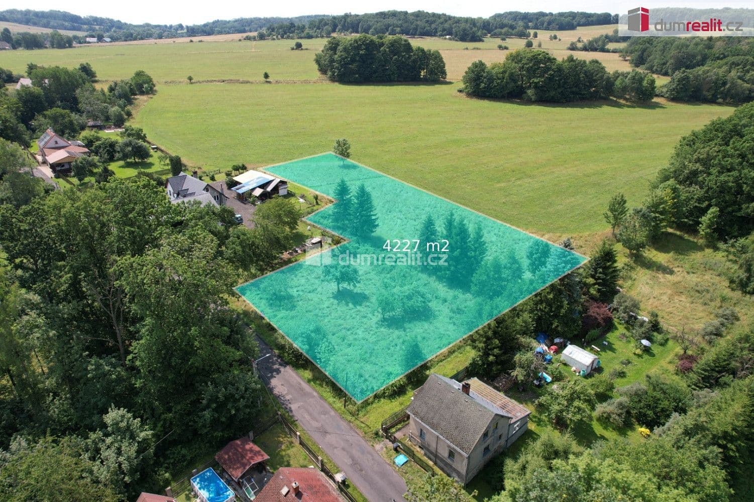 Pozemek Prodej stavebního pozemku 4 227 m² Pozemek Prodej stavebního pozemku 4 227 m²