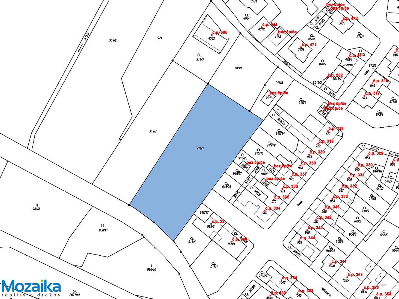 Pozemek Prodej stavebního pozemku 4 004 m² Pozemek Prodej stavebního pozemku 4 004 m²