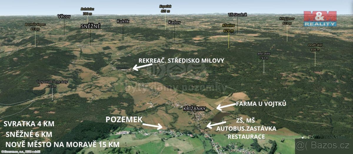 Pozemek Prodej pozemku Křižánky, Nové Město na Moravě - Žďár nad Sázavou | Bazoš.cz Pozemek Prodej pozemku Křižánky, Nové Město na Moravě - Žďár nad Sázavou | Bazoš.cz