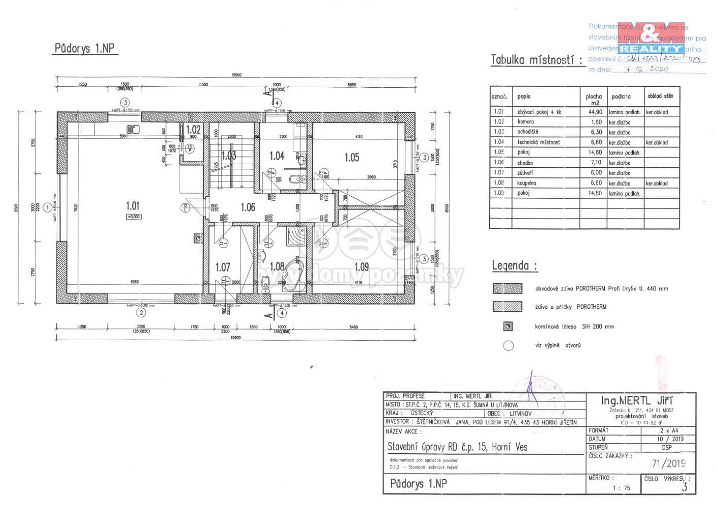 Pozemek Prodej stavebního pozemku 1 259 m² Pozemek Prodej stavebního pozemku 1 259 m²